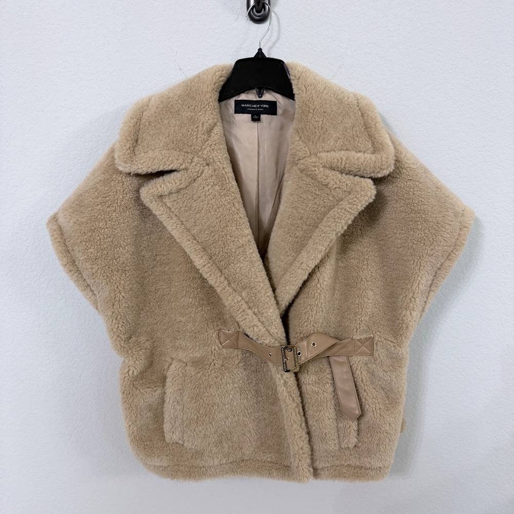 Marc New York Beige Teddy Vest